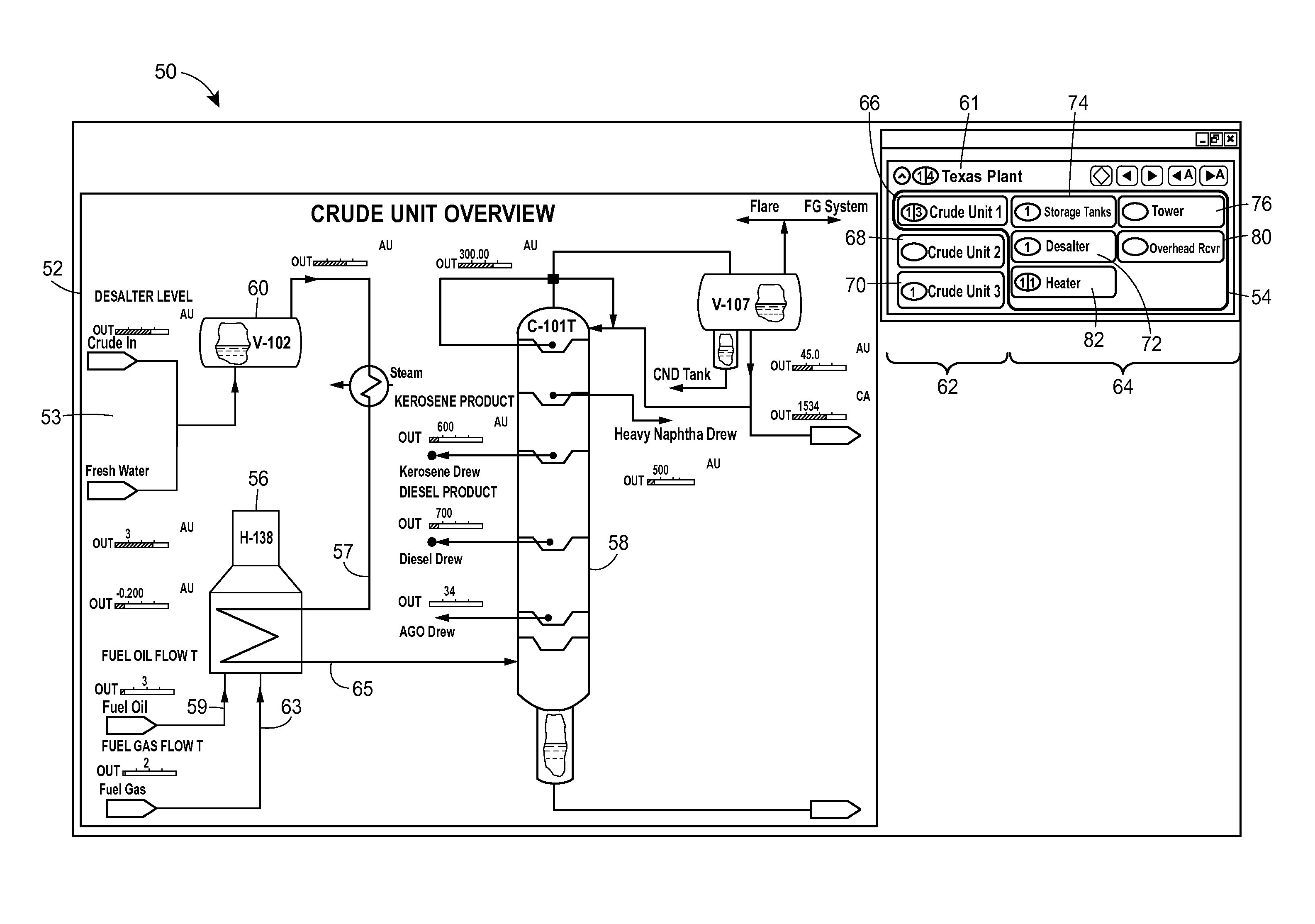 Graphical Process Variable Trend Monitoring for a Process Control System