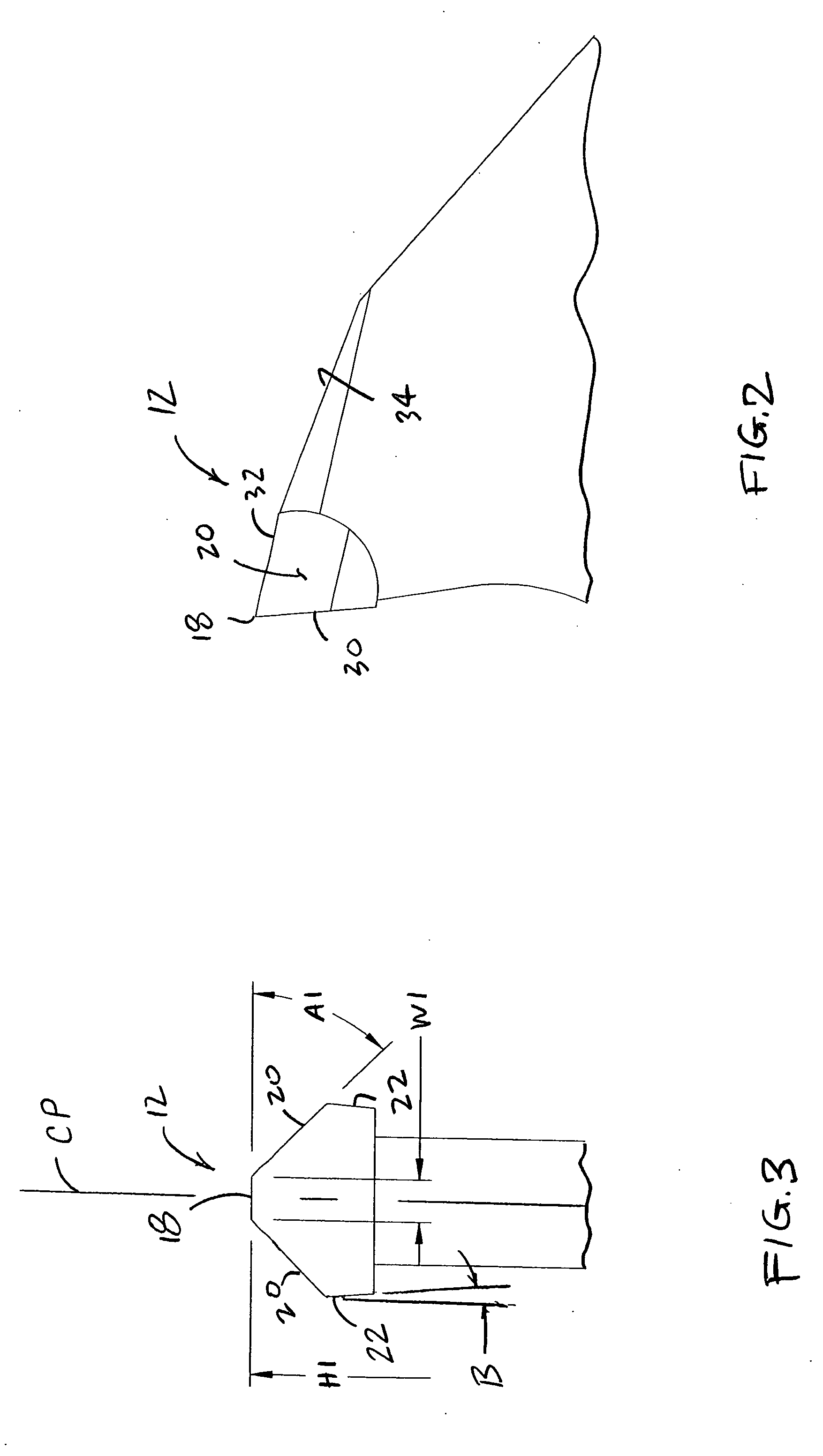 Multi-chip facet cutting saw blade and related method