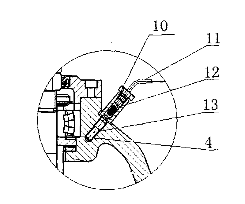 Vertical planetary reducer with temperature control device