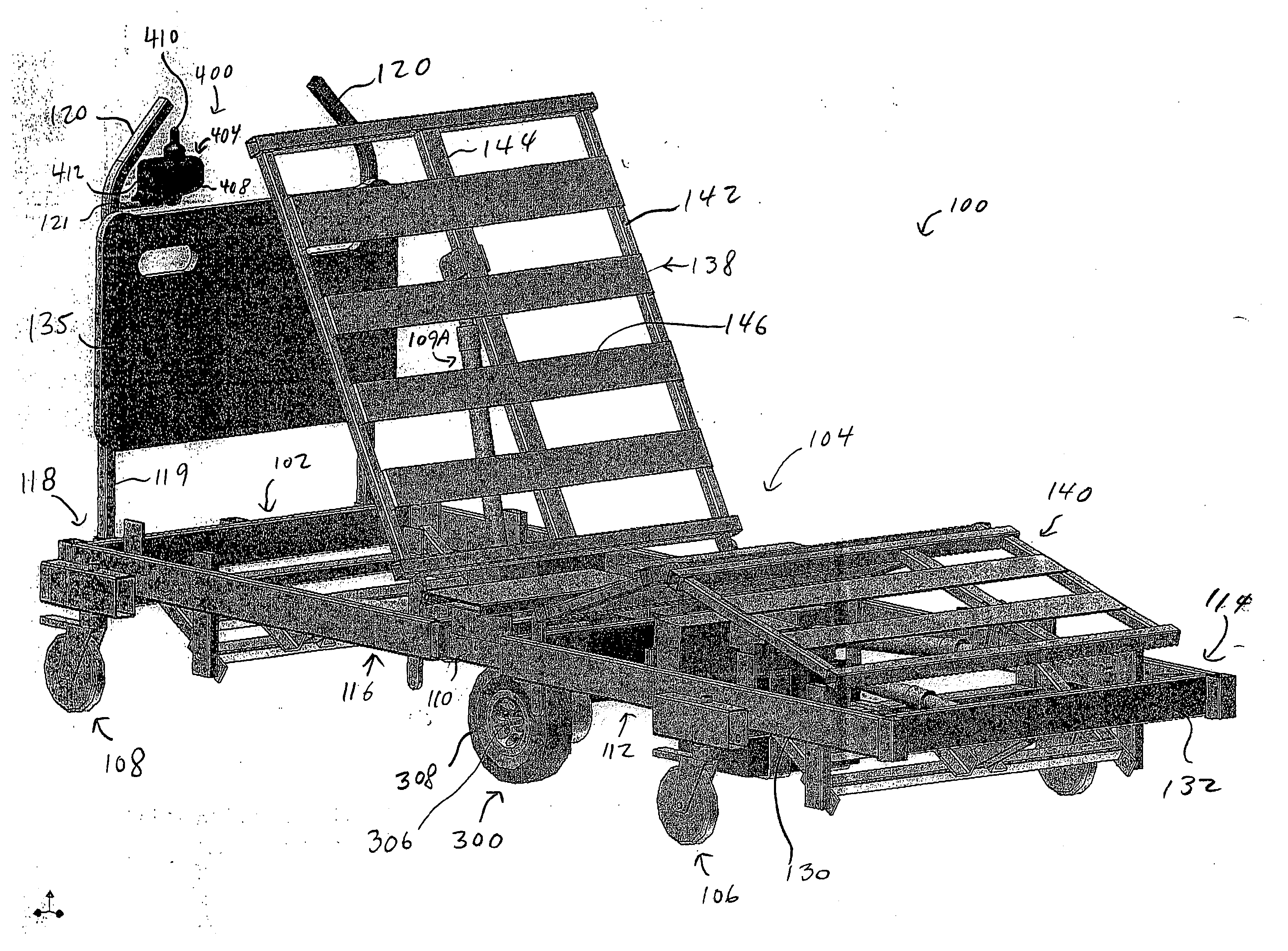 Bariatric transport with improved maneuverability