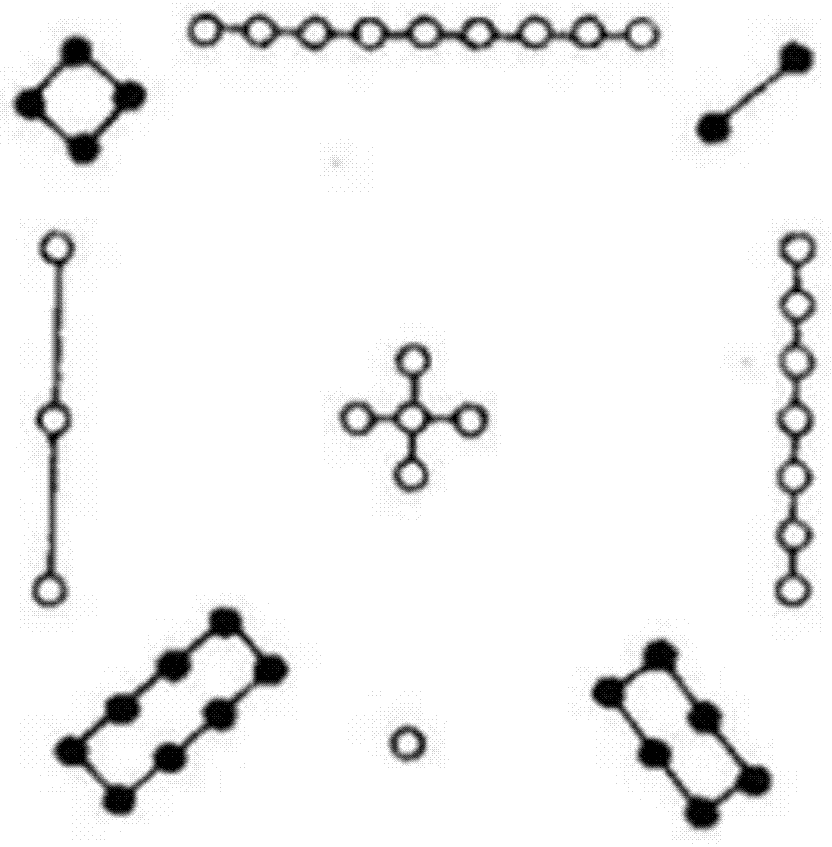 Nine-grid pattern character spell rapid-typing keyboard and input method thereof