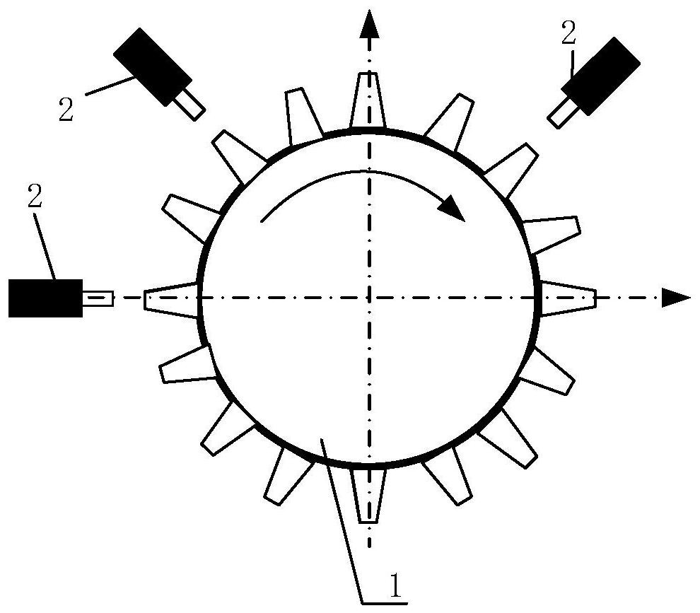 Parallel measurement method for bending and torsional vibration of small shaft of steam turbine based on overspeed protection signal