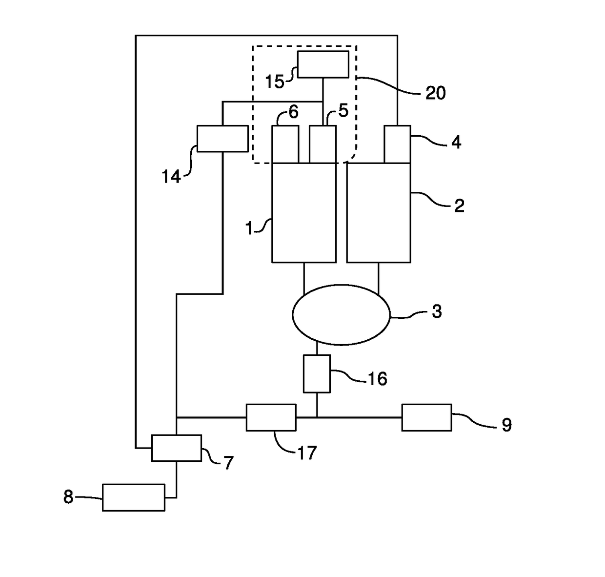 Architecture of a multi-engine helicopter propulsion system and corresponding helicopter