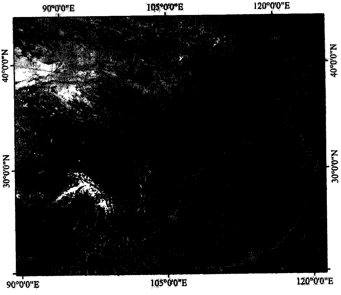 Cloud shadow recognition method supported by priori data