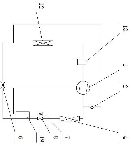 Coupling injection enthalpy-increasing air source heat pump system