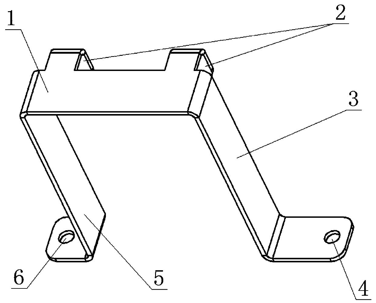 Storage battery fixing frame