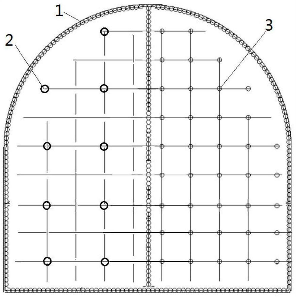 A construction method of drilling, splitting and digging