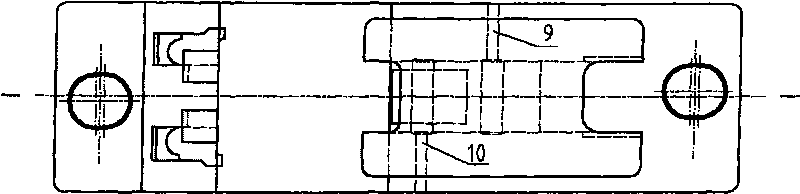 Manufacturing method of railway switch block cast slide plate