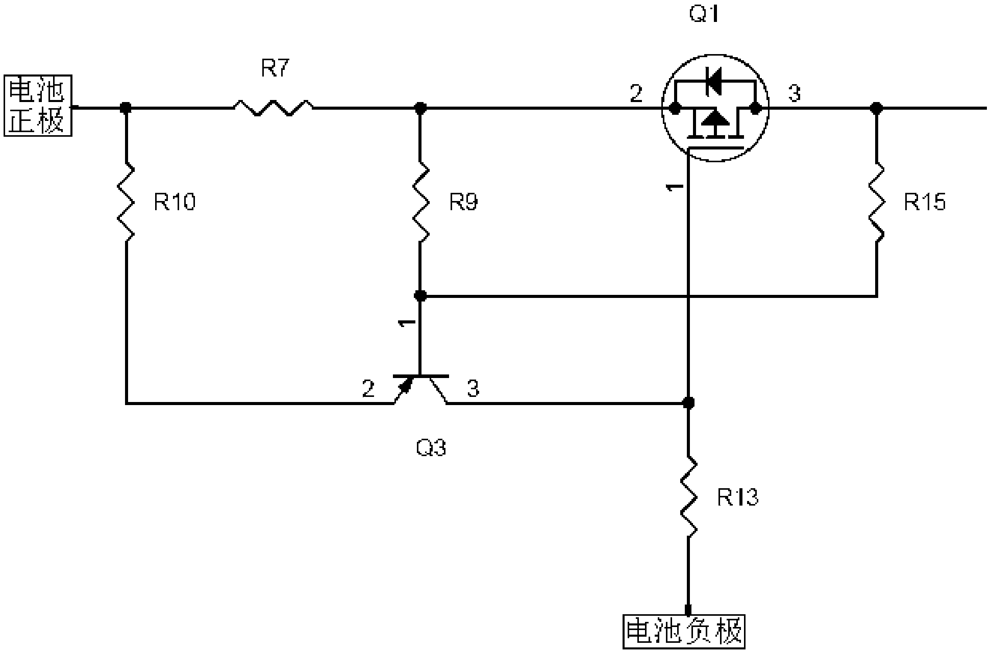 Battery explosion-proof circuit and battery charging circuit