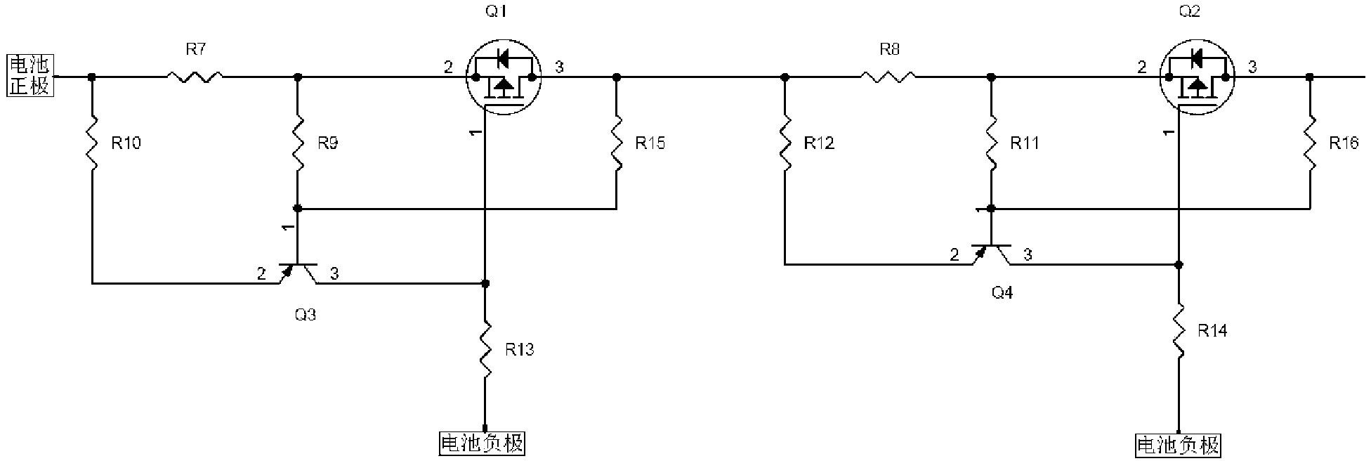 Battery explosion-proof circuit and battery charging circuit