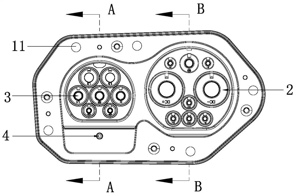 Integrated AC/DC charging socket