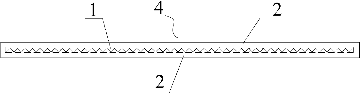 Lithium ion battery negative electrode piece packaged integrally by using diaphragm paper through coating and hot melting