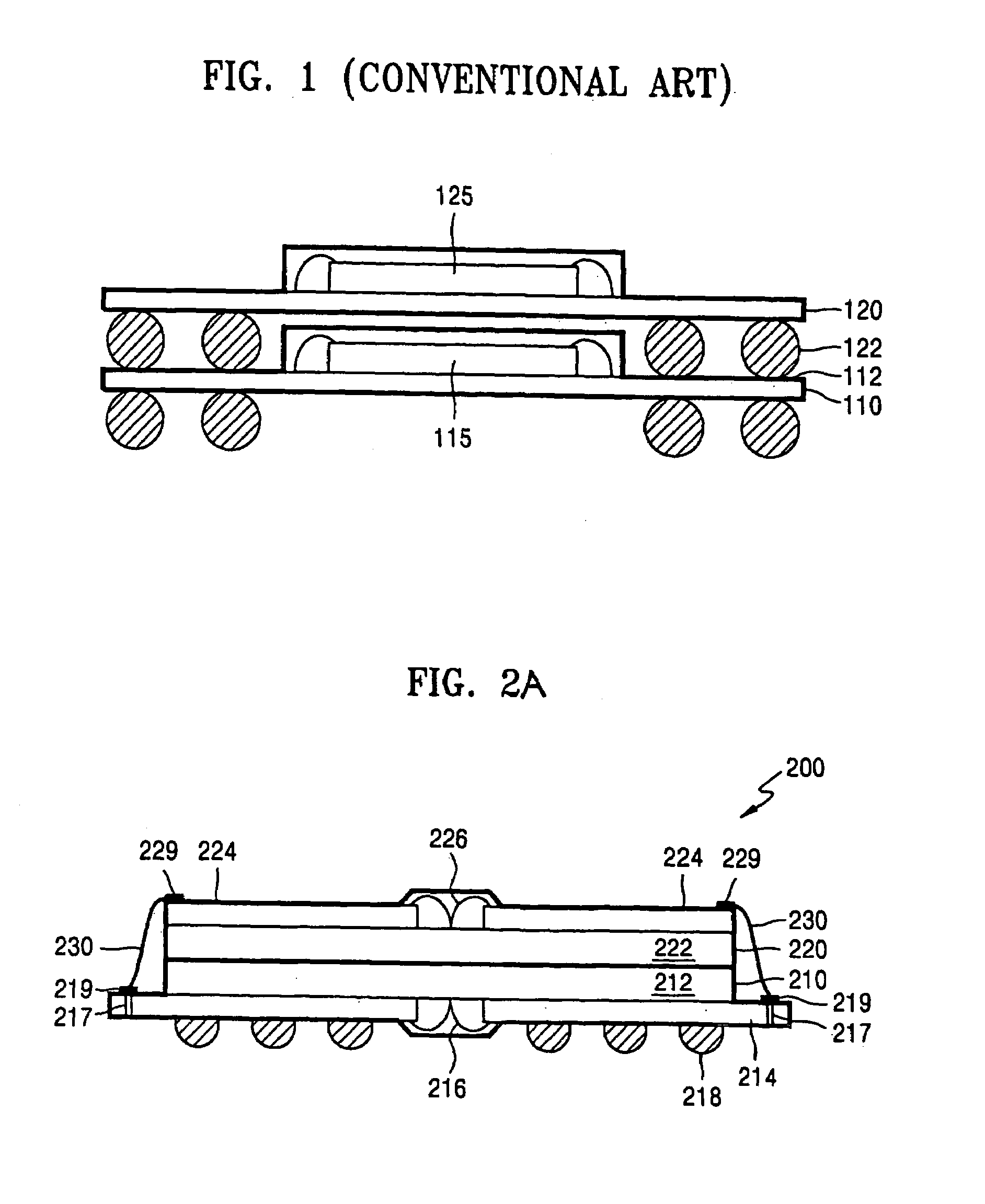 Stacked BGA packages