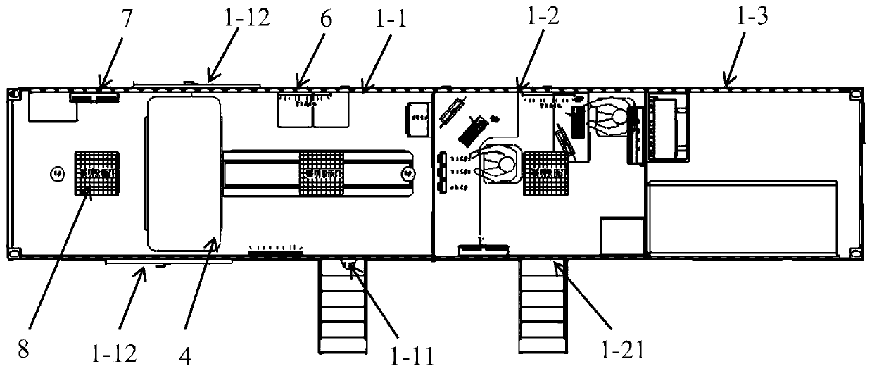 Pull-type mobile CT shelter