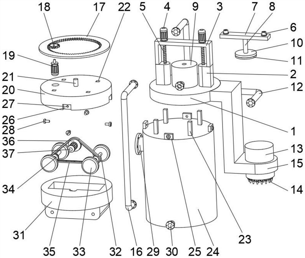 Intelligent agricultural fertilization precise control device