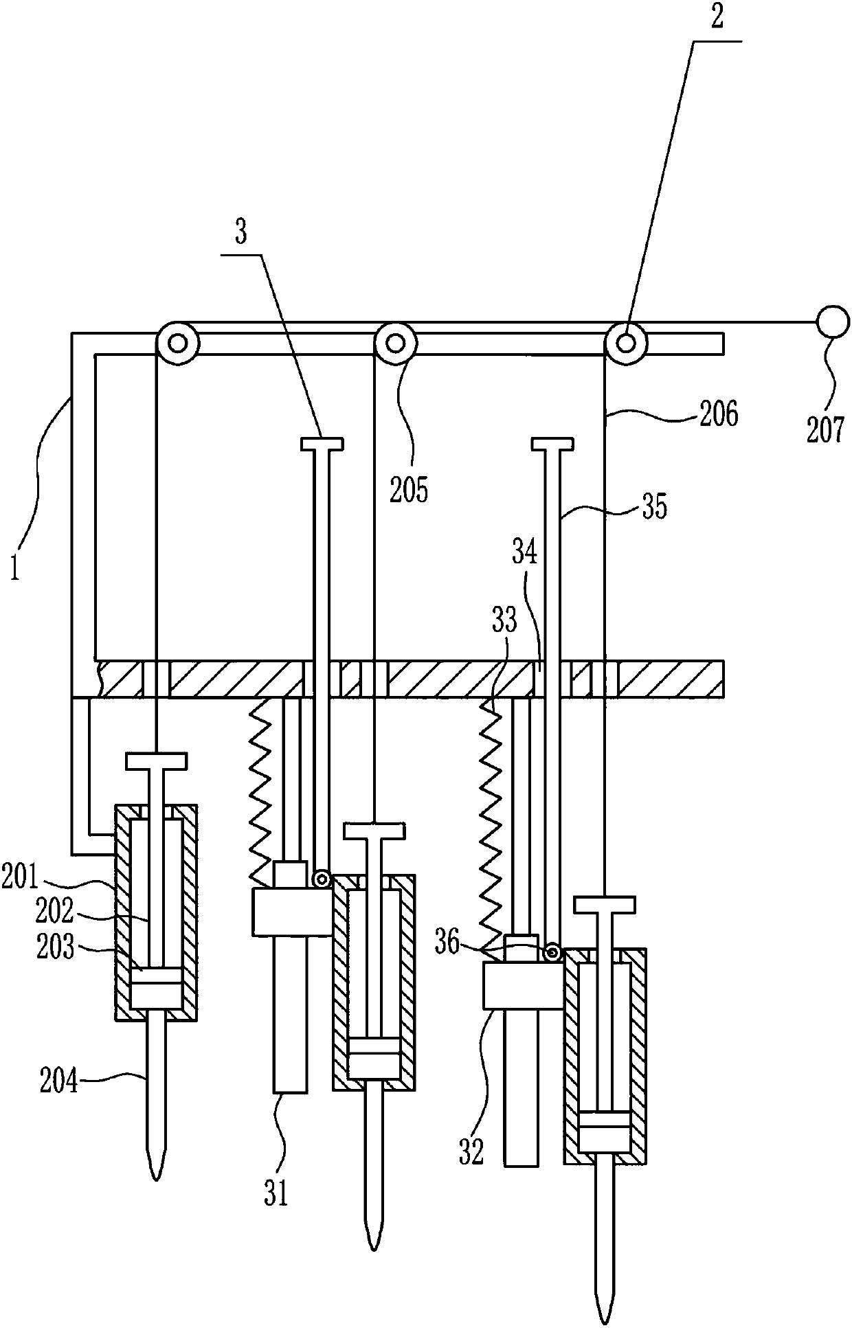 Different-depth water sampling device for treating industrial wastewater