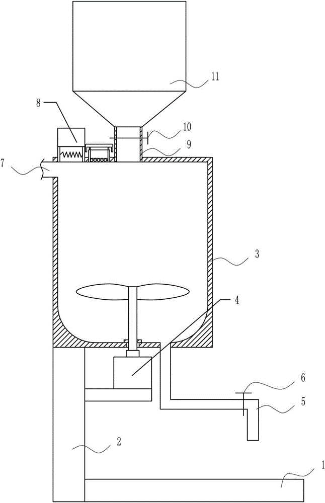 Milk powder brewing device for paediatric department