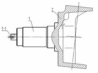 Machining method of automotive non-driven vehicle-bridge steering knuckle