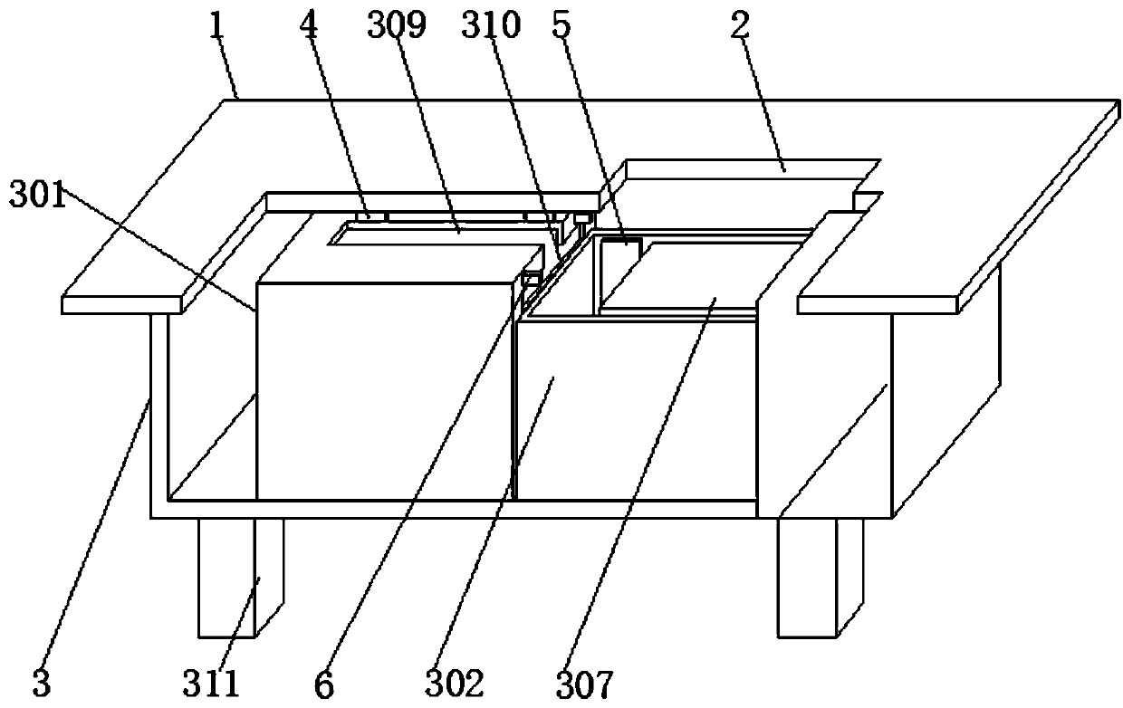 Kitchen meal box environmental-friendly packaging device for take-out merchant order receiving