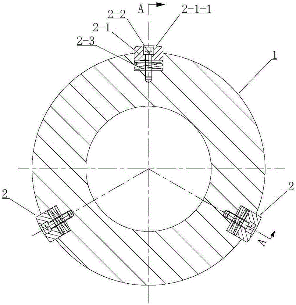 Deep hole polishing machining device