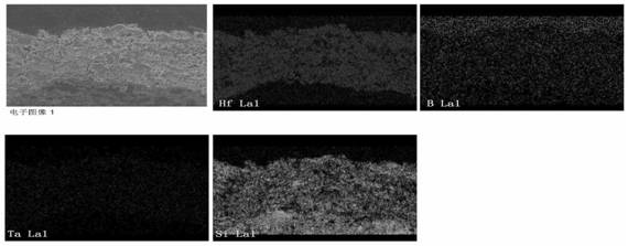 Hafnium diboride-tantalum disilicide composite coating and preparation method thereof