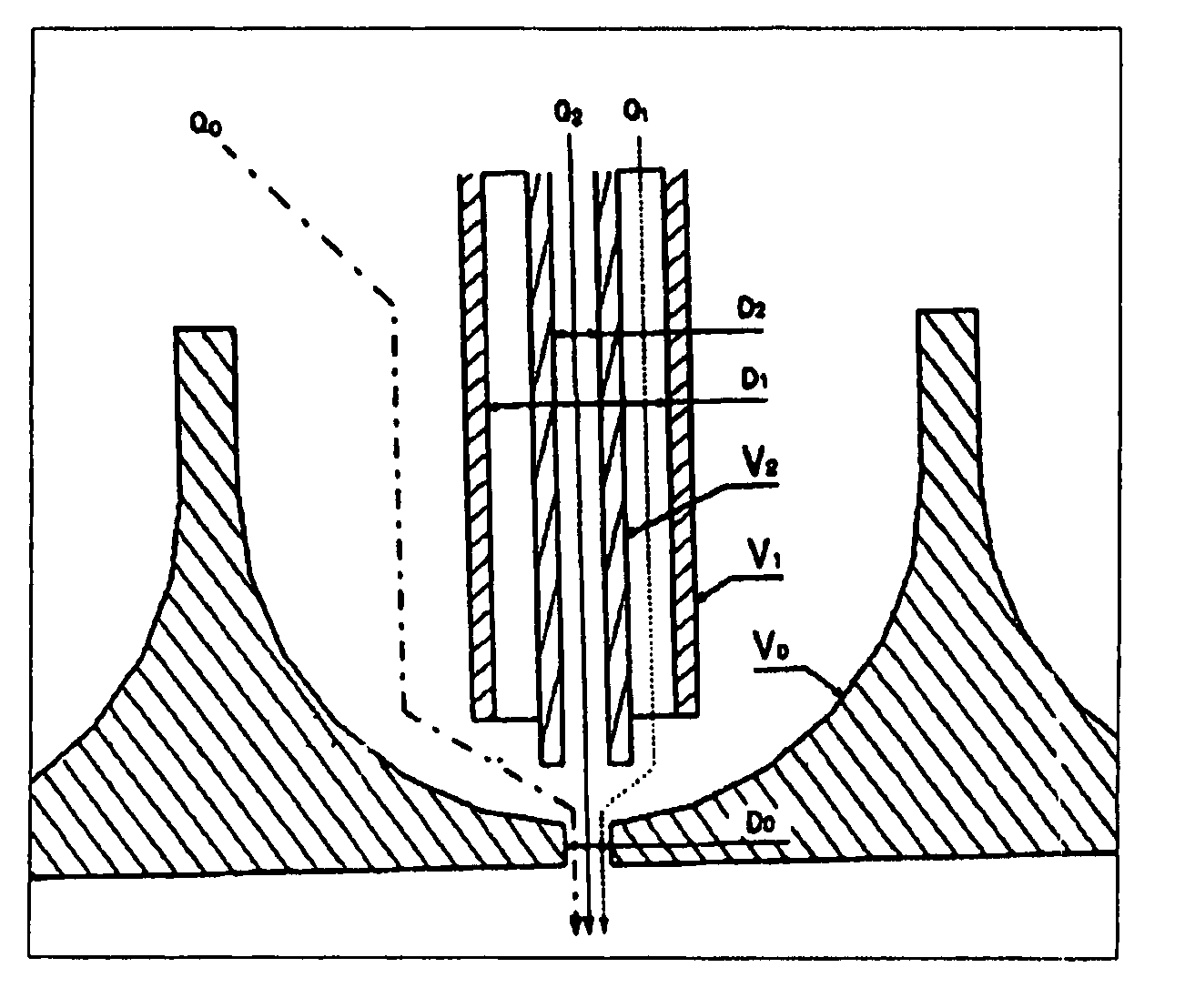 Device for the production of capillary jets and micro-and nanometric particles