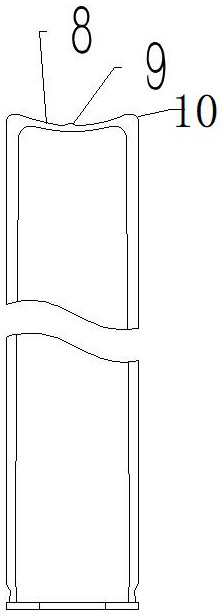 Tube-type glass bottle bottom firing process and bottle bottom firing device thereof