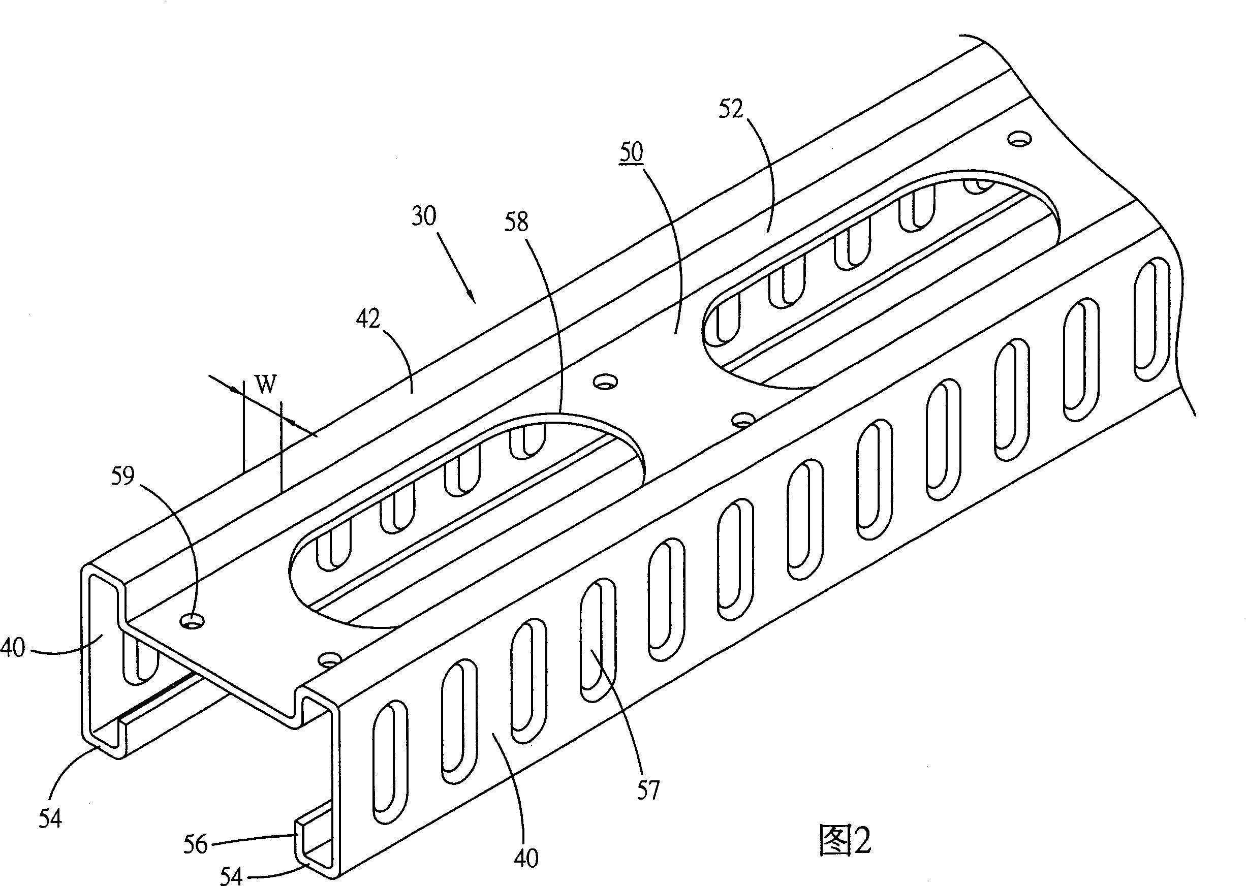 Formboard supporting rod