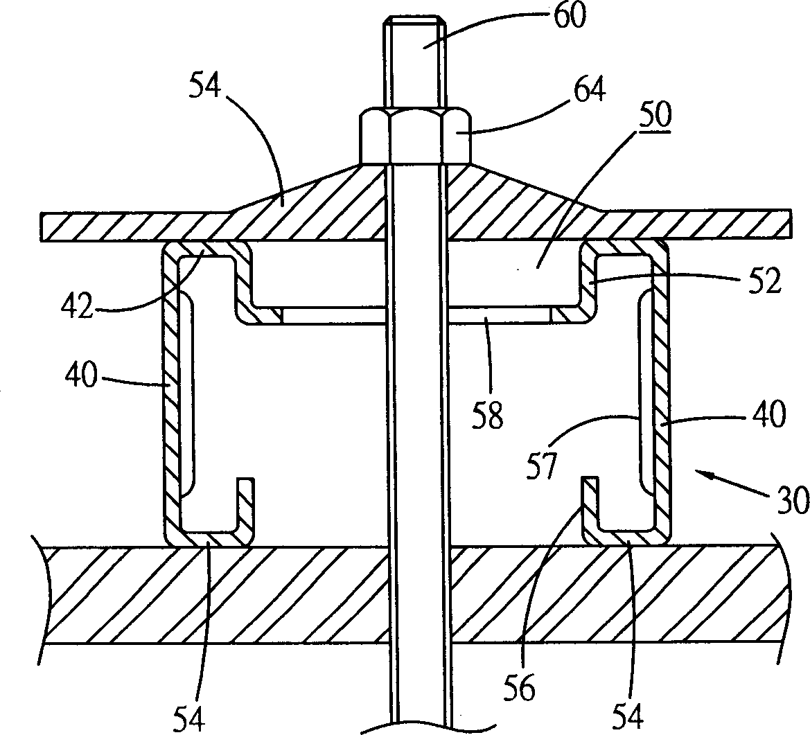 Formboard supporting rod