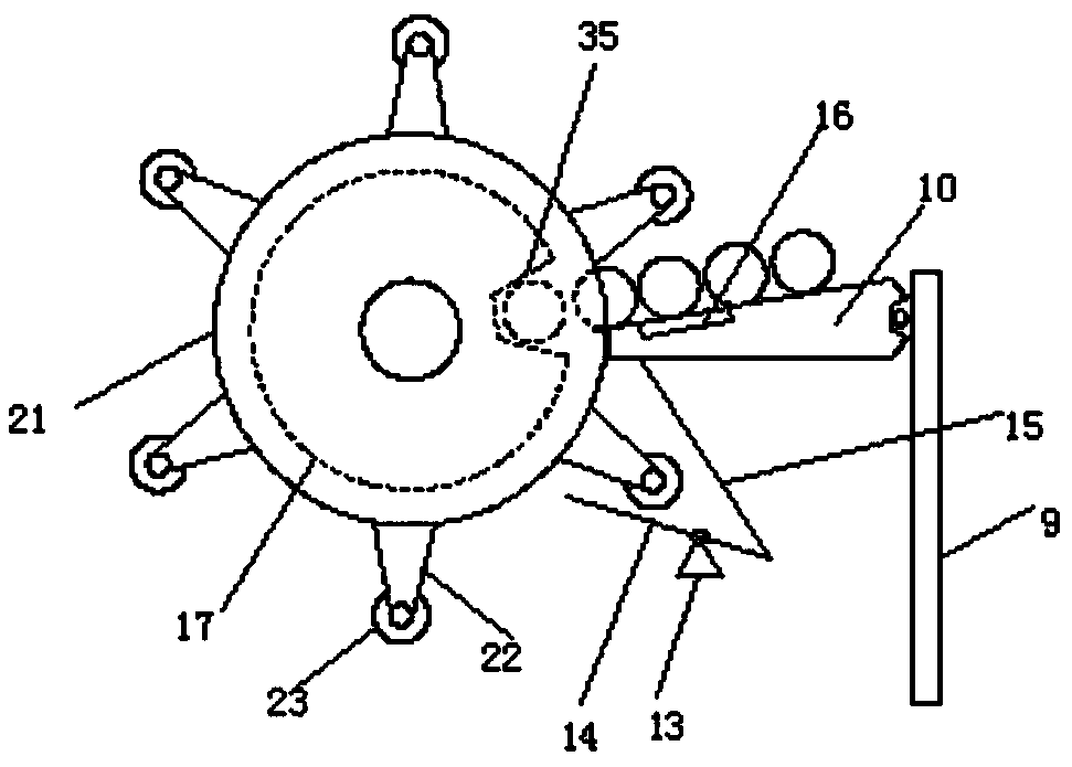 Steel tube feeding device