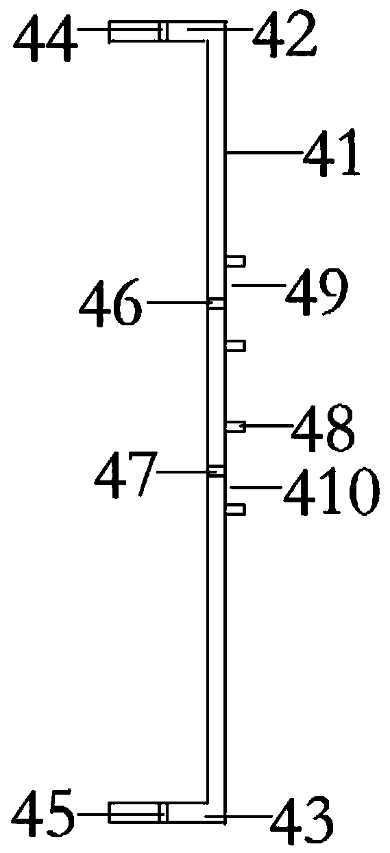 Open-type stone curtain wall dry-hanging component