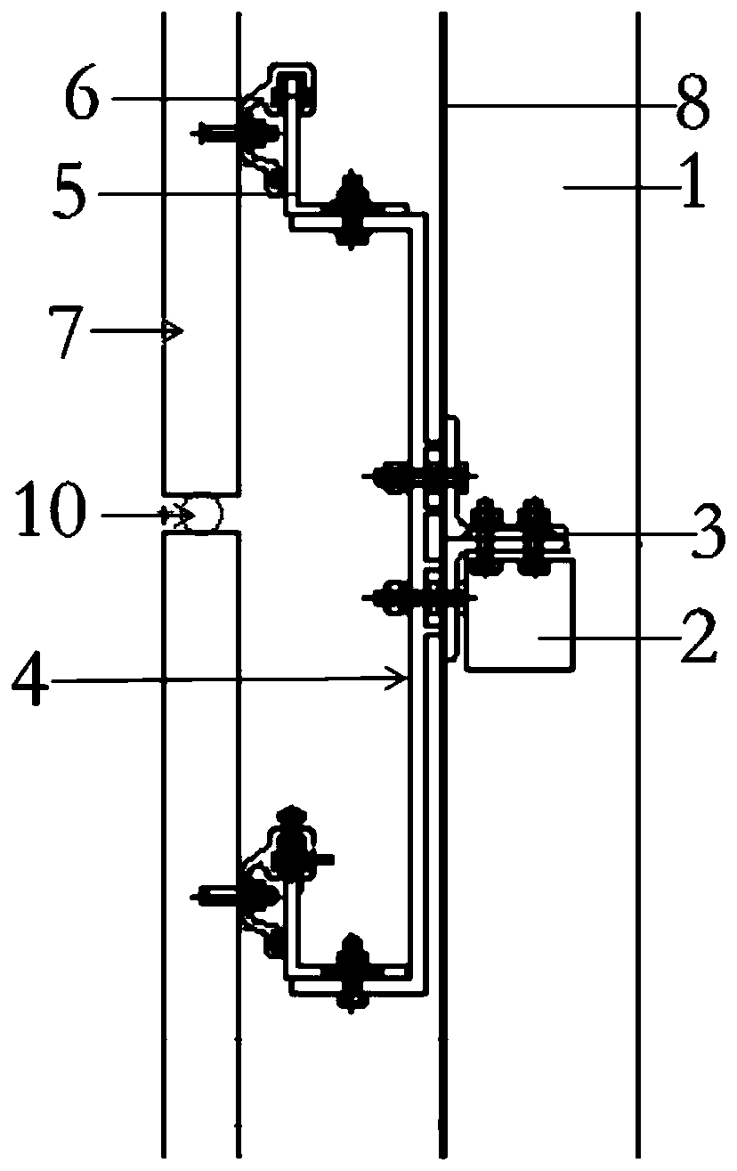 Open-type stone curtain wall dry-hanging component