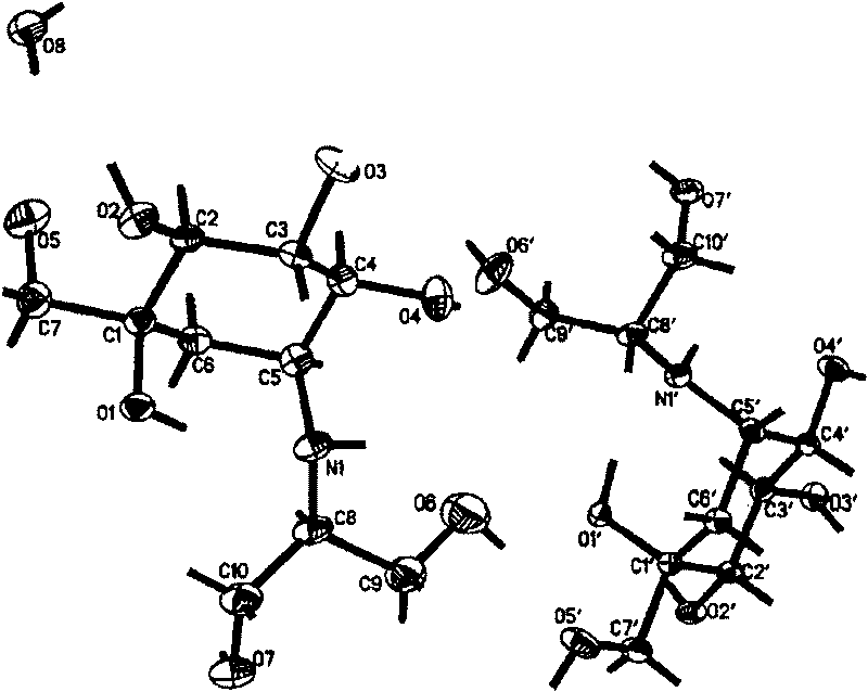 Voglibose semi-hydrated crystal, its preparation method and its uses in medicament formulation