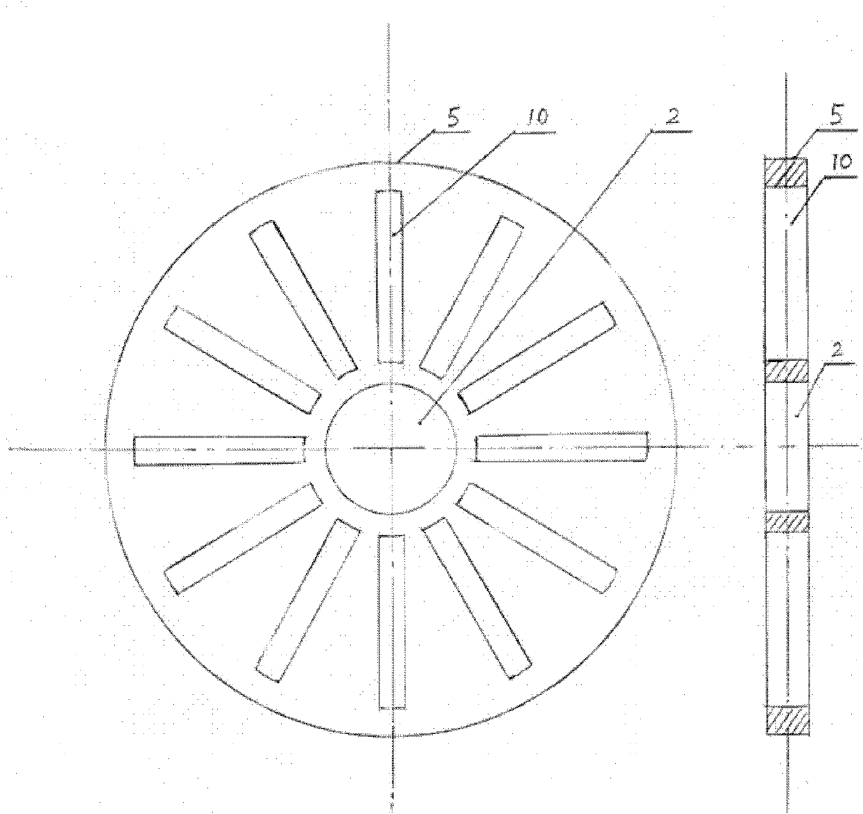 Disc type molecular pump