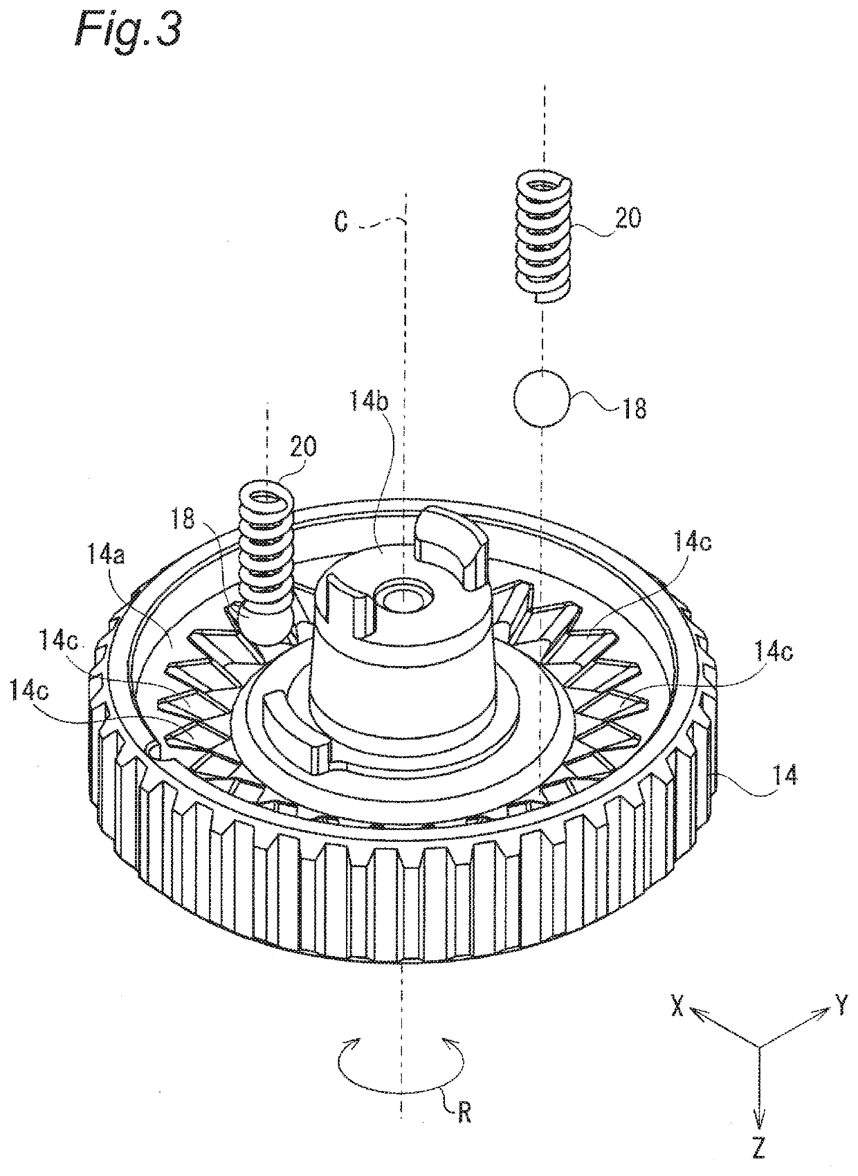 Dial device and imaging apparatus