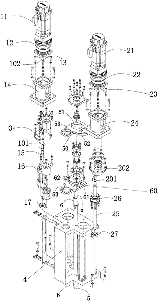 Honing and dual-feed mechanism of honing machine