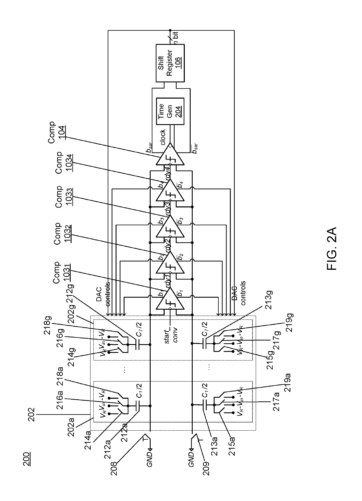 Successive approximation register (SAR) analog to digital converter (ADC) with partial loop-unrolling