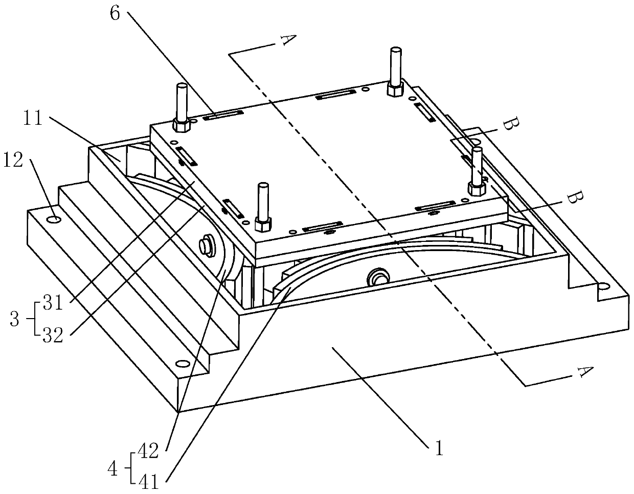 A steel structure spherical hinge bearing