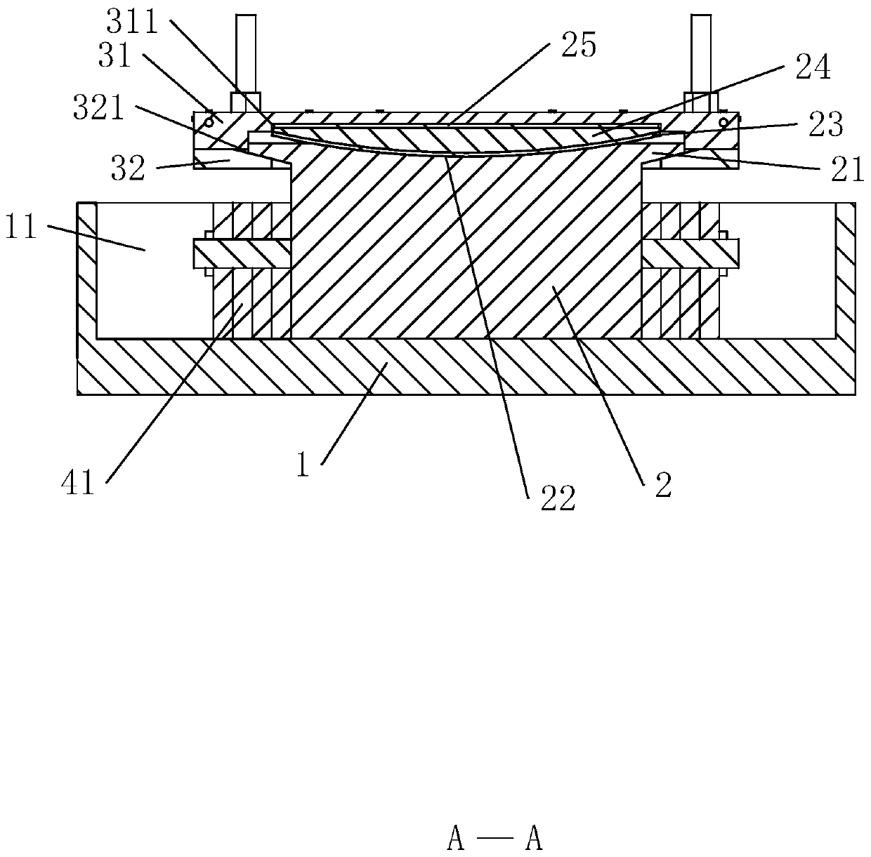 A steel structure spherical hinge bearing