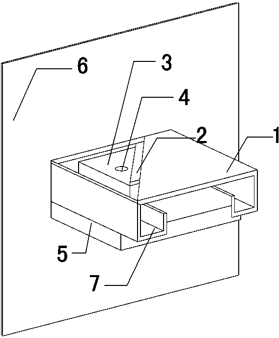 Steel ladder shock absorption and noise reduction structure