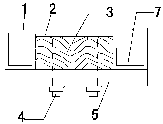 Steel ladder shock absorption and noise reduction structure