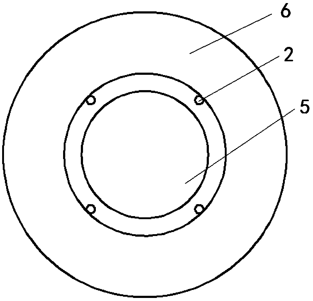 Tool and method for clamping guide pipes by using hydraulic rubber bags