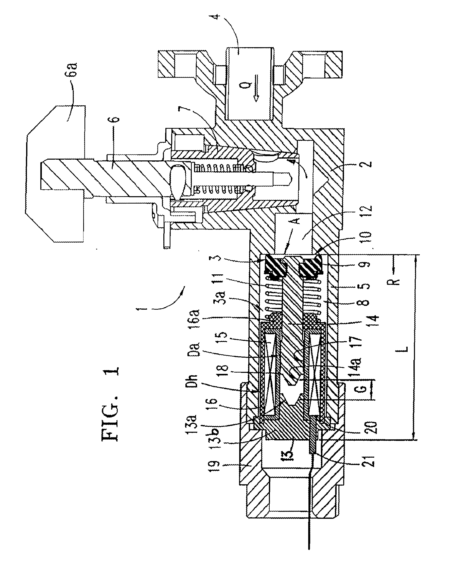 Rotary gas tap with an integral electromagnetic valve