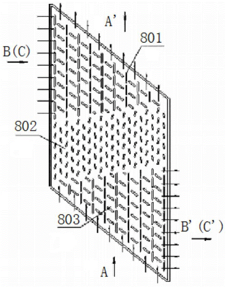 All-welded plate type heat exchanger for multi-stream gas-to-gas heat exchange