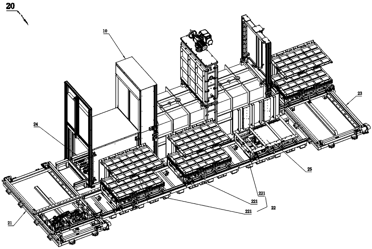 Online battery drying equipment