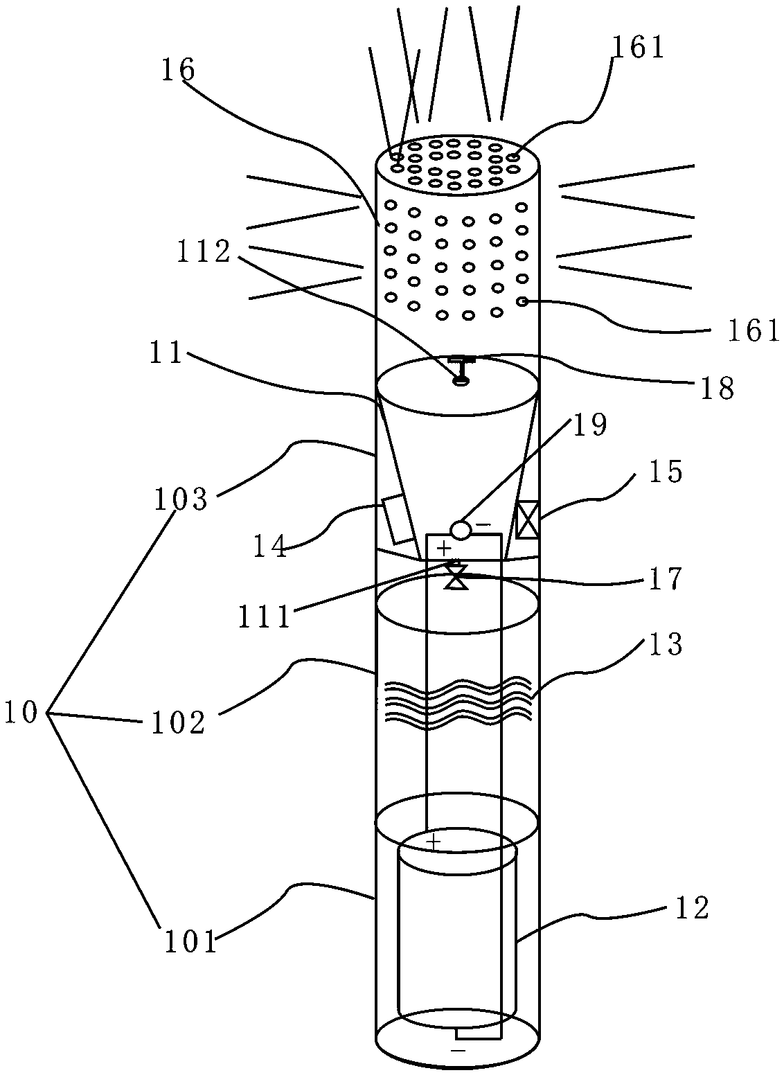 Micron/nano hydrogen water jet oral cavity cleaning instrument and cleaning method