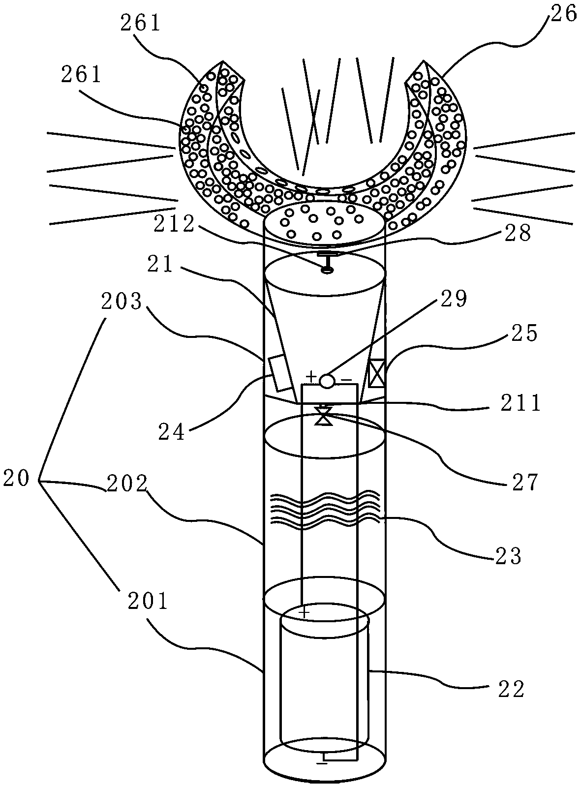 Micron/nano hydrogen water jet oral cavity cleaning instrument and cleaning method