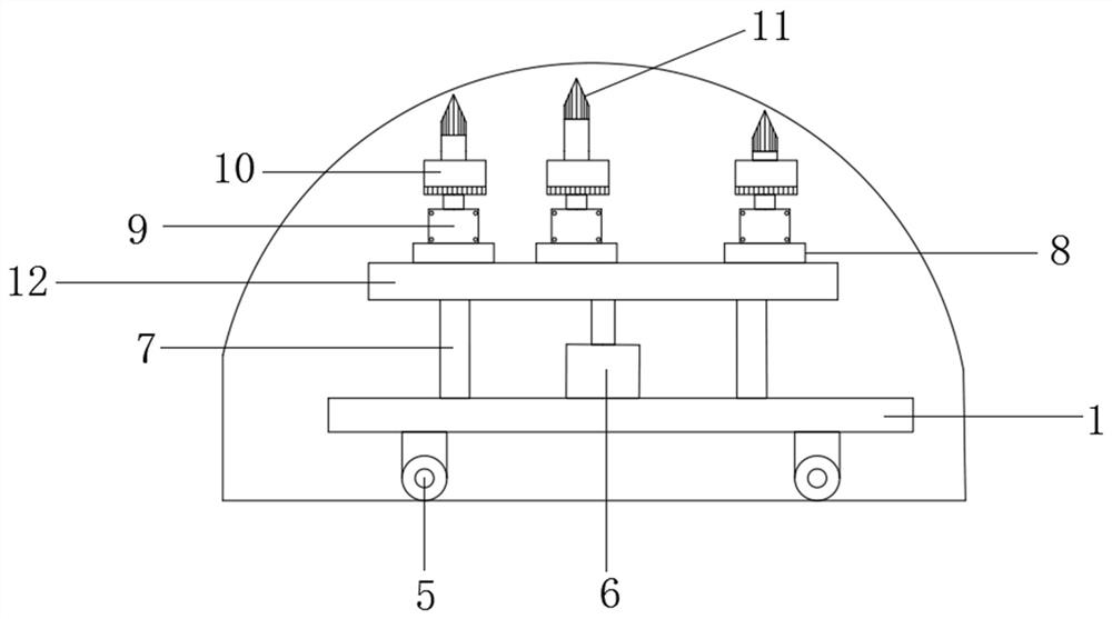 Grouting device for high rock burst and using method