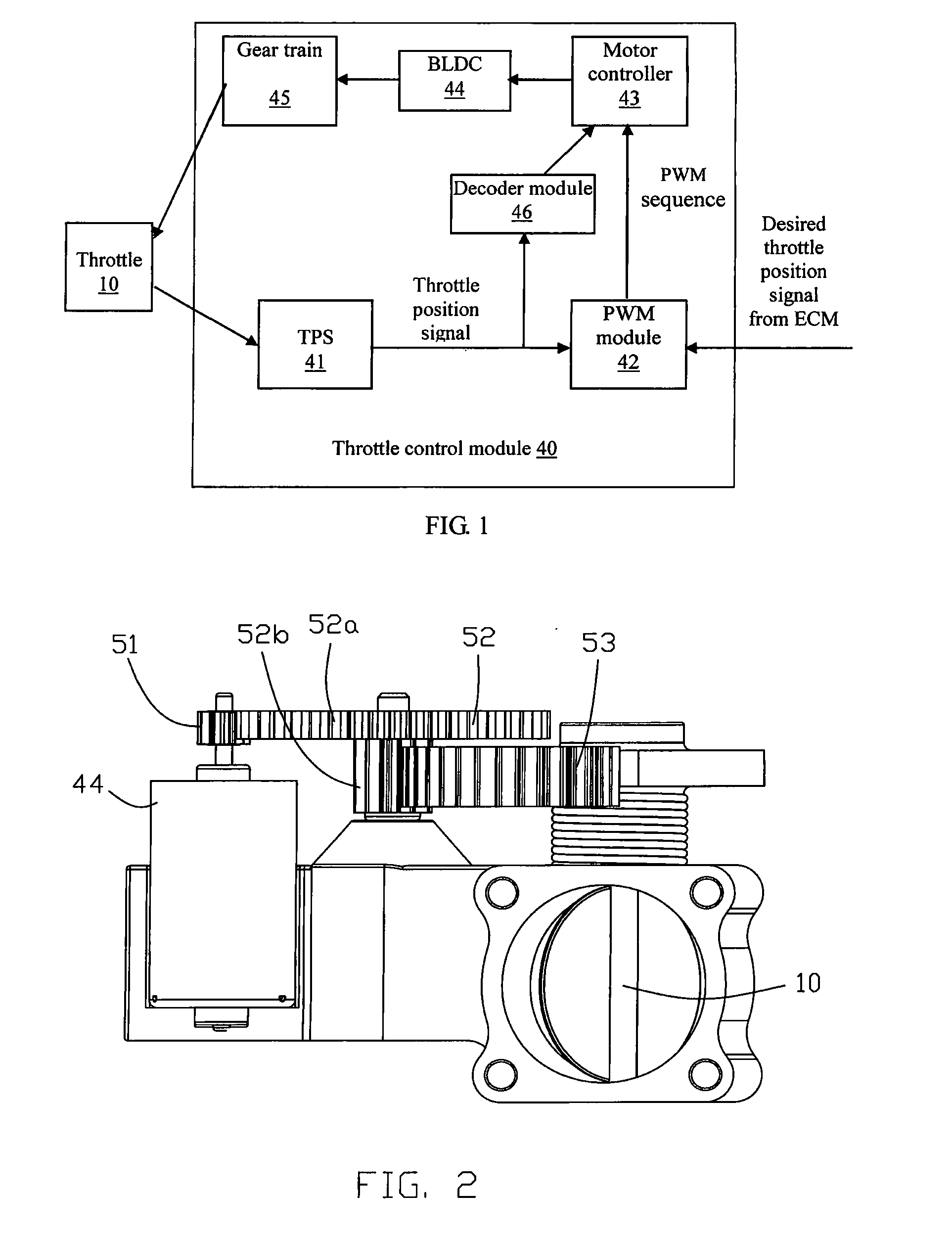 Throttle control module