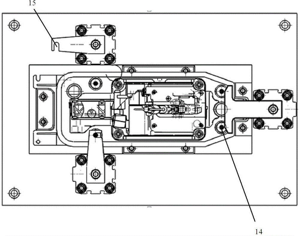 Gear shifting force detection positioning and clamping device for multi-type shifter assembly